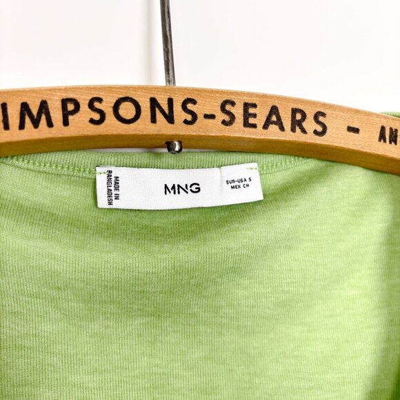 Mango Womens Green Knit Tank Top Size Small - Picture 2 of 4